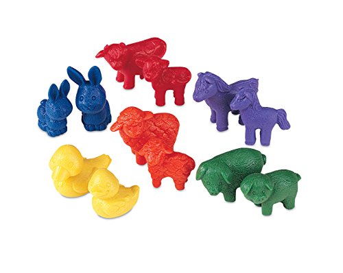 Learning Resources Friendly Farm Animal Counters, 72 pieces