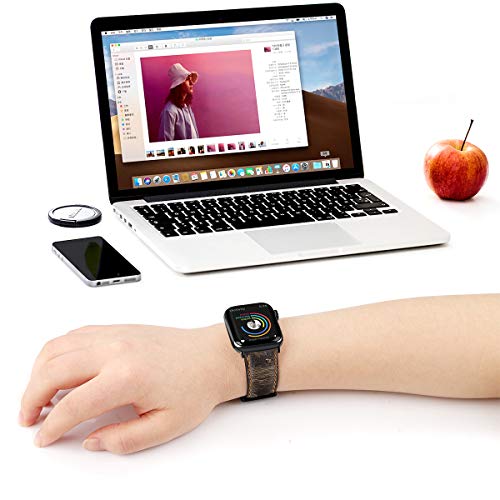 ایگرد | قیمت و خرید Compatible with Apple Watch Band 42mm 44mm men, Rustic  Leather Replacement Wristband with Black Adapter for iWatch Series 6,  Series 5, Series 4, Series 3, Series 2, Series 1 (Dark Coffee Brown, 42/44)
