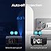 Mpow Projection Alarm Clock with Temperature Monitor, FM Radio, USB Charger, Auto-Off Projection, 2-Color Digit Display with 4 Dimmer, Weekend Mode, ℃/℉ Switch, DST, Sleep Timer, Snooze, Easy Setting