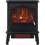 ChimneyFree CFI-470-02 Electric Infrared Quartz Stove Heater 5,200 BTU, Black