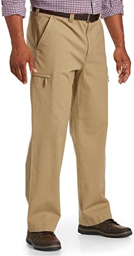 Oak Hill Big &amp; Tall Travler Cargo Pants (50 x 32, Khaki)