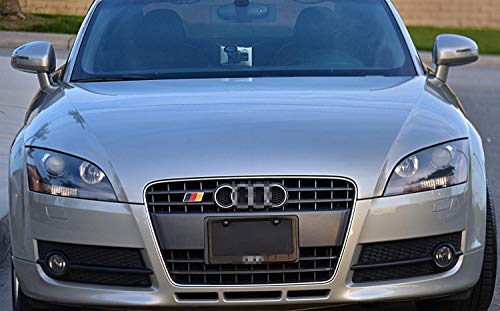 image for iJDMTOY Set of Germany Flag Emblem Grille Badge Fit Germany Cars Such 