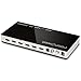5 x 1 HDMI Switch [Ultra HD 4K x 2K], FosPower 5 Ports HDMI Audio Extractor Switch Converter with Optical & L/R Audio Output - 3D 1080p/120hz | ARC - Includes IR Remote & Power Adapter