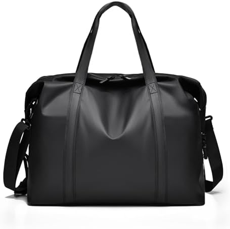 Amazon.com | Leather Travel Duffle Bag for Men, Woven Carry On Weekender Overnight Bags for Business Sports Gym (Black) | Travel Duffels Amazon.com | Leather Travel Duffle Bag for Men, Woven Carry On Weekender Overnight Bags for Business Sports Gym (Black) | Travel Duffels