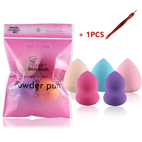 Franterd 5PCS Pro Beauty Flawless Makeup Foundation Puff Multi Shape Sponges Blender Beauty & Personal Care, Tools & Accessories, Makeup Brushes & Tools, Face, Blenders & Sponges
