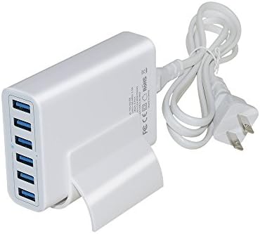 YIDASHUN USB Wall Charger 6-Port 60W Multiple Desk USB Charger 12A Travel USB Charger Charging Station for Mobie Phones Camera Tablet PC and More USB Device
