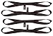 Pit Posse Soft Loop Tie Down Straps (Set of 4) BLK