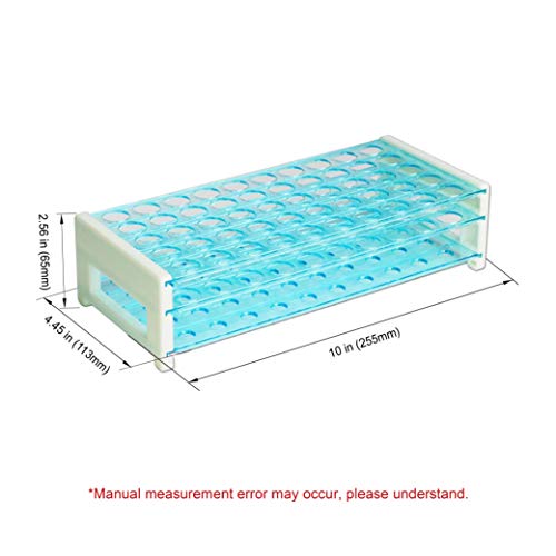 ULAB Scientific Detachable Test Tube Rack for Tubes of Dia.≤17mm, 50 Holes, PS Material, UTR1001 - Thumbnail 4