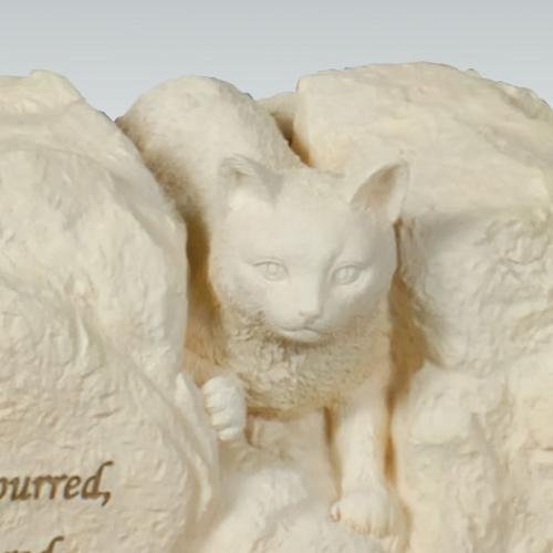 AngelStar 55 Cubic Inch Pet Urn for Cat, I Came I Purred I Conquered and Left a Trail of Beautiful Memories (49501)
