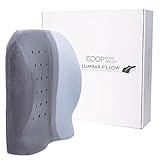 COOP HOME GOODS - Memory Foam Lumbar Support Cushion - Infused with Bamboo Charcoal- Professional Design-Ventilated to Stay Cool with Adjustable Stay Put Strap Orthopedic Back Pain Relief