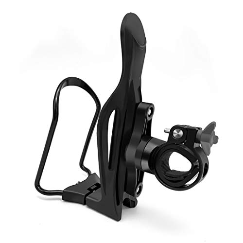JIANKUN Adjustable Bike Water Bottle Cage,Lightweight Aluminum Alloy Bicycle Water Bottle Holder with Handlebar Mount Bracket (A-Type) - Thumbnail 2
