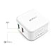 AUKEY USB Wall Charger with Quick Charge 2.0 & Foldable Plug for Nexus 6, Samsung S8/S7/S6/Edge, Note 4/5, LG G4 & More - White