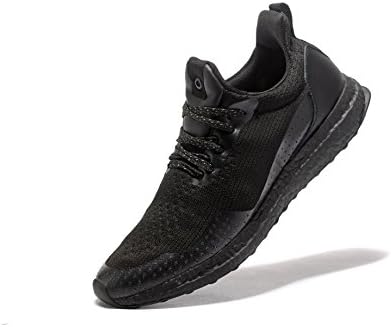 Vicsoon Men's Casual Fashion Sneakers High-Top Breathable running Shoes Gym Outdoor Sports Black Shoes(8.5US; 42EUR)