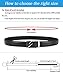 QISHI YUHUA Ratchet Belt for Men, Slide Men's Belt with Genuine Leather 1 3/8,Trim to Fit - Black,137-L