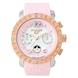 MULCO Unisex MW5-1876-813 Nuit Lace XL Analog Display Swiss Quartz Pink Watch