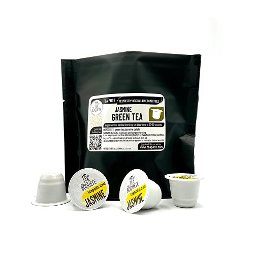 10 Jasmine green tea pods Nespresso compatible, green tea capsules for