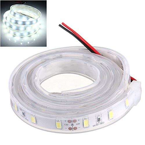 MASUNN 1M 5630 SMD LED Silicone Strip Light Cool White Waterproof 12V