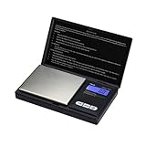 American Weigh Scale Signature Series Digital Precision Pocket Weight Scale, Black 1000G x 0.1G (AWS-1KG-BLK)
