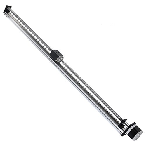 FUYU FLS40 Linear Guide Slide Table Ball Screw Motion Rail CNC Linear Guide Stage Actuator Motorized Nema 23 Stepper Motor[900mm Stroke]