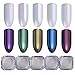 BORN PRETTY Chrome Powder Nail Art Chrome Pigment Powder (5 Colors)