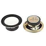 uxcell 2 Pcs 2W 4 Ohm Aluminum Shell Magnet Speaker Loudspeaker 50mm Dia