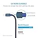 Lightning Cable 6FT iphone Cable Jean Braided High Speed Lightning to USB Charger Cable Cord iPhone Cable for iphone 7/7plus se 6s 6s plus 6plus 6 5s 5C 5 iPad iPod Mini(blue)