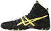 ASICS Men's Dan Gable Ultimate 4 Wrestling Shoe, Black/Yellow/Gunmetal, 8.5 M US