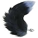 AKStore Fox Tail Anal Butt Plug Sex Toys for Cospaly (Black)