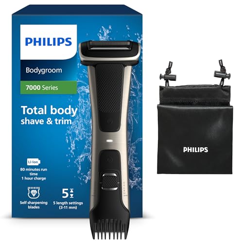 Philips BG7025/15 Bodygroom Series 7000 mit integriertem Kammaufsatz (3 bis 11 mm)