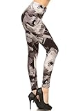 Print Leggings White Brushstrokes (R789-OS)