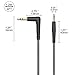 AUX Cable AUX Cord 3.5mm Audio Cable Male to Male Nylon Braided Stereo Cables 90 Degree Right Angle Design for Headphones, iPods, iPhones, iPads, Home and Car Stereos (Different 2 PCS, Black) 4ft/1.2m