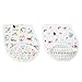 aden + anais Burpy Bib, 100% Cotton Muslin, Soft Absorbent 4 Layers, Multi-Use Burp Cloth and Bib, 22.5” X 11”, 2 Pack, Paper Tales, Alphabet and Animals