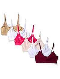 Maidenform - Sujetador de cuello en V sin costuras para niña