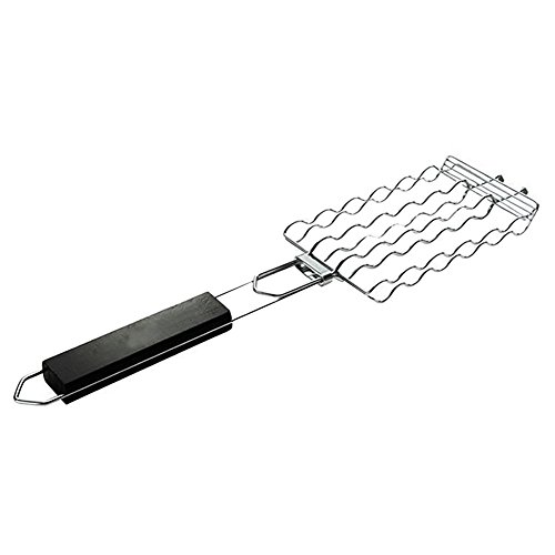 Taloyer Multi-functional Stainless Steel Barbecue Hot Dog Sausage Grilling Basket Clip Meat Vegetable Grill Rack Tool BBQ Cooking Tools
