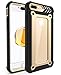 iPhone 7 Plus Case, ZUSLAB [Armor Shield] Full-Body Heavy Duty Protective Case with Built-in Clear Screen Protector Water Resistant DustProof Cover for Apple iPhone 7 Plus 2016 (Gold / Black)