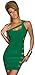 Ehcojdeb Women Sexy One Shoulder Side Hole Clubwear Party Club Dress