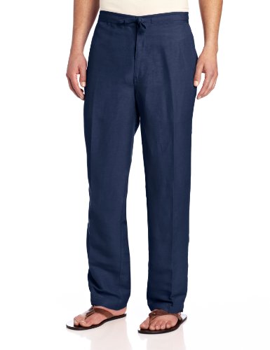 Cubavera Men's Drawstring Pant with Back Elastic Waistband,  Dress Blues, XX-Large/32"Inseam