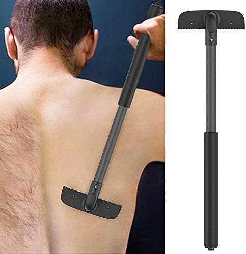 Back and Body Razor with Adjustable Length Telescopic Handle for Men and Women Back/Leg Trimmer