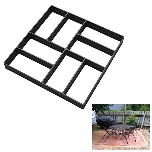 Pavement Mold Garden Walk Pavement Concrete Mould DIY Manually Paving Cement Brick Stone Road Concrete Molds Pathmate Moulds 4 Type 1pc - Thumbnail 4
