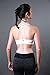 Women's Yoga Bra Light Support Cross Back Wirefree Pad Soft Queenie Ke Size L Color Angle White