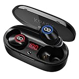 wireless earbuds kovon 5 0 auto pairing bluetooth headphones binaural call wireless headphones 20h playtime hd stereo bass sound in ear bluetooth earphones with charging case for sports running 