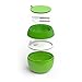 Bentgo Bowl (Green) – Insulated, BPA-Free Lunch Container with Collapsible Utensils Set – Leakproof Bowl Holds Soups, Stews, Noodles, Hot Cereals & More On-the-Go