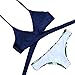 RUUHEE Womens Push up Bikini Beach Swimsuit Beachwear (Navy Blue Small)