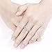Newshe Wedding Engagement Ring Set for Women 925 Sterling Silver 3pcs 2.4Ct Princess White Cz Sz 5-10