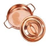 Odoria 1/12 Miniatur Pflanzenhalter – Kupfer, Für Puppenhaus Garten, Metall, 4,2x4,8 Cm