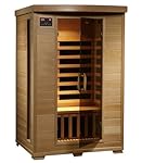 2-Person Hemlock Deluxe Infrared Sauna w/ 6 Carbon Heaters