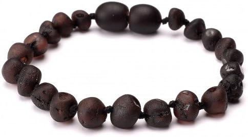 Amber Corner Raw Baltic Amber Baby Bracelet/Anklet Baroque Cherry RBTB33
