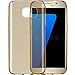 S7 Case, ACMEBOX [Slim Thin] Anti-Shock TPU Gel Rubber Thin Flexible Soft Bumper Silicone Protective Case Cover for Samsung Galaxy S7 -(Clear Gold)