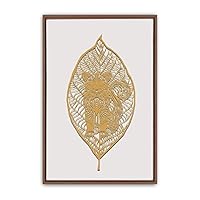 Framed Canvas Wall Art Leaf Canvas Prints Home Artwork Decoration for Living Room,Bedroom - 16x24 inches