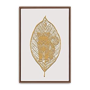 Framed Canvas Wall Art Leaf Canvas Prints Home Artwork Decoration for Living Room,Bedroom - 16x24 inches